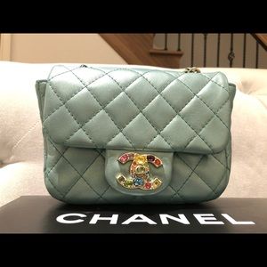 Chanel Classic Mini Square Rhinestone A49364Y07061